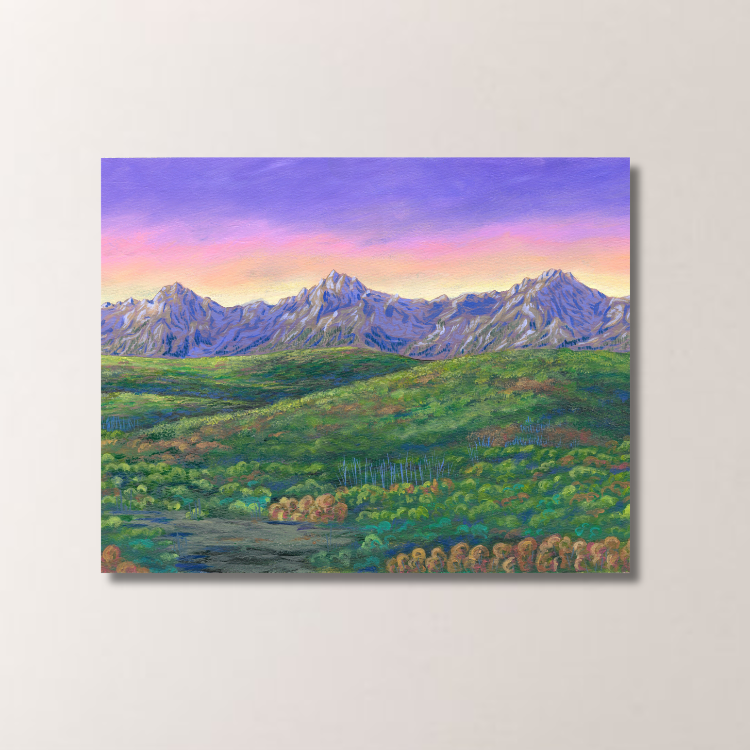 Sunset Mountain Print