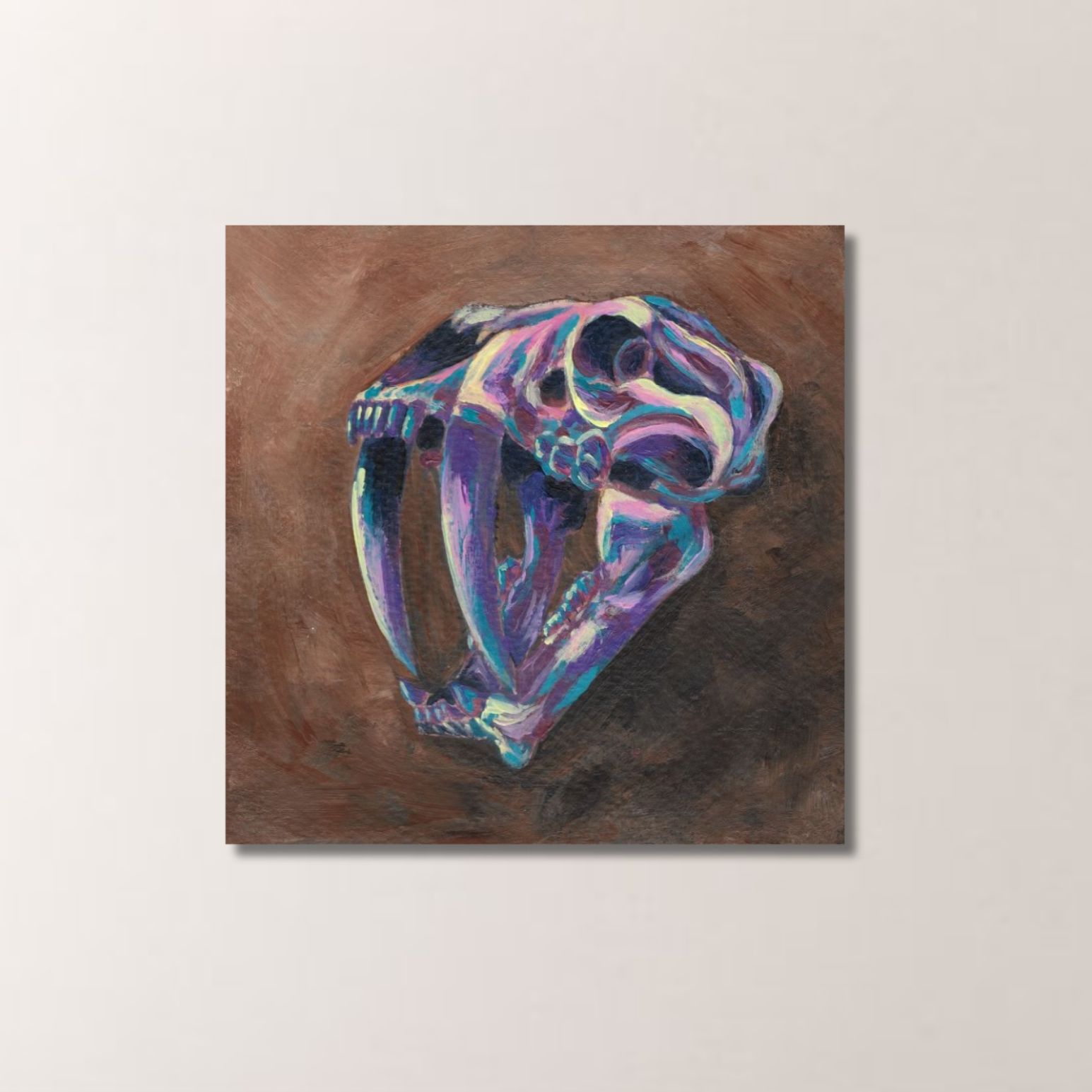 Smilodon Skull Print